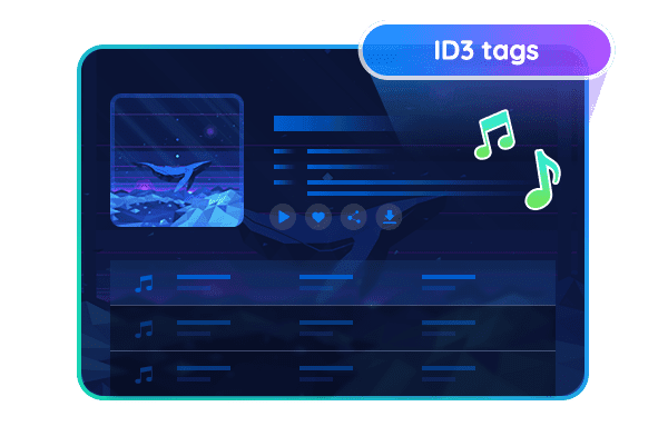 Save song lyrics and ID3 tags