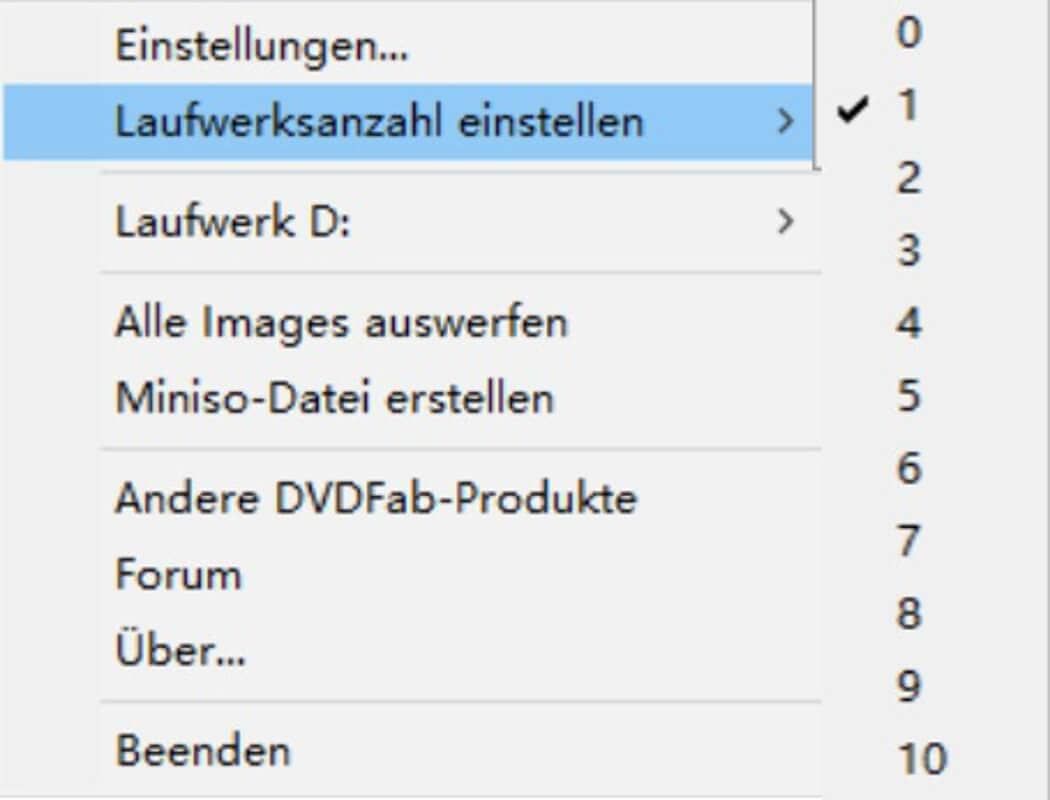 dvdfab virtual drive Anleitung 1