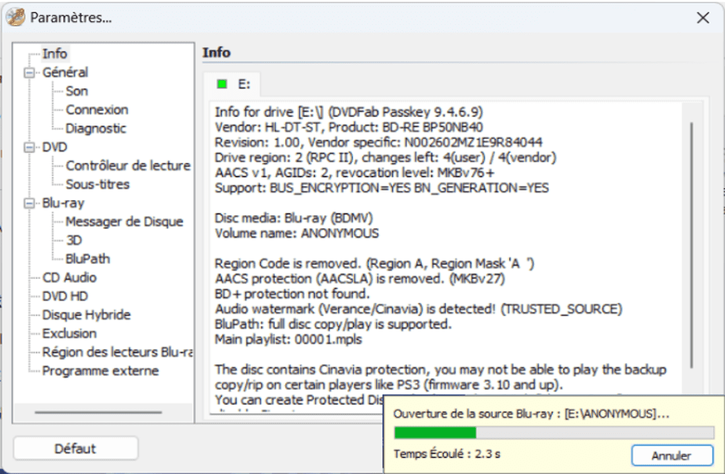 Passkey for blu-ray guide 2