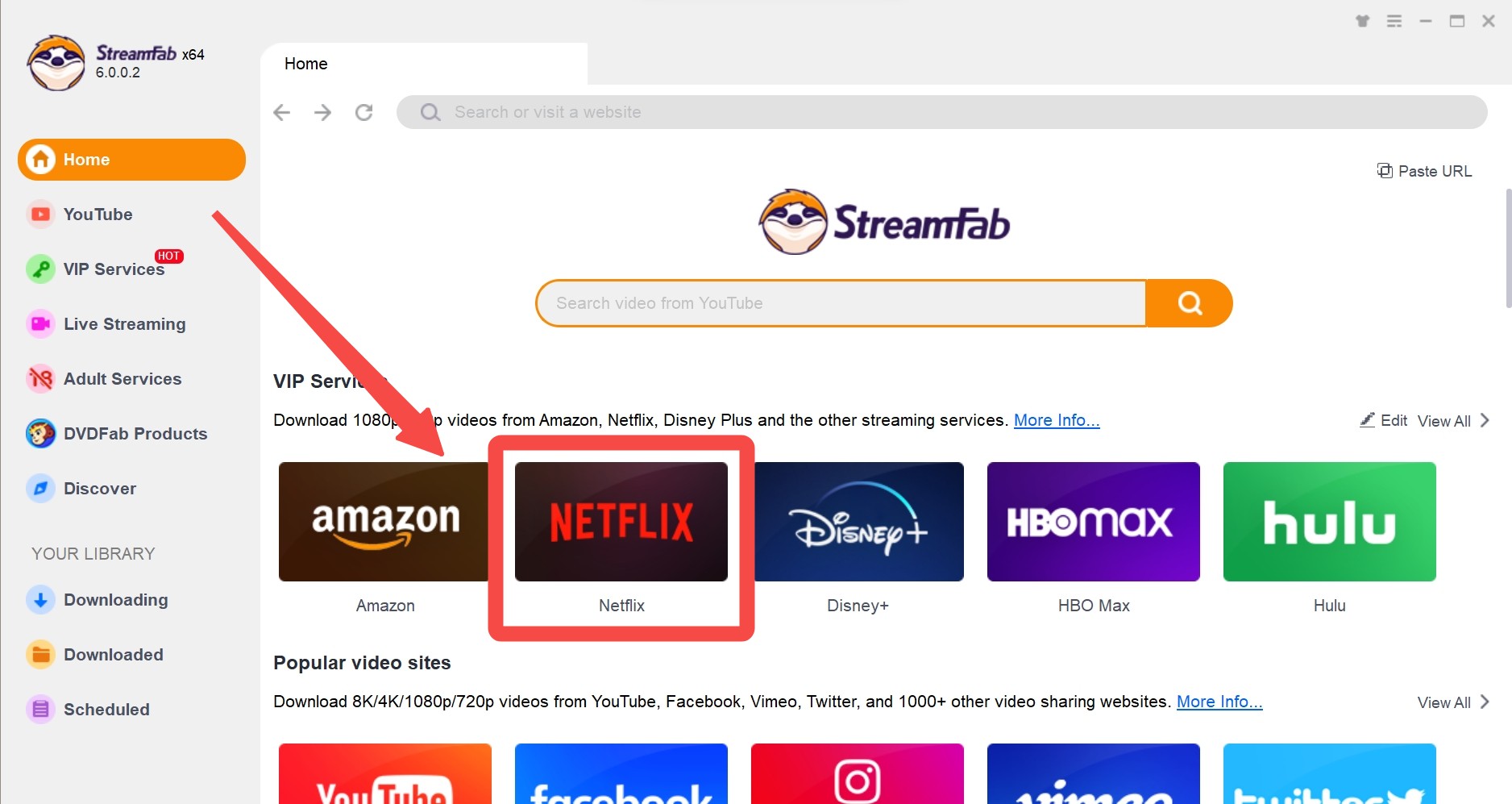 streamfab homepage netflix downloader