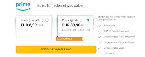 Amazon Prime Video abo 