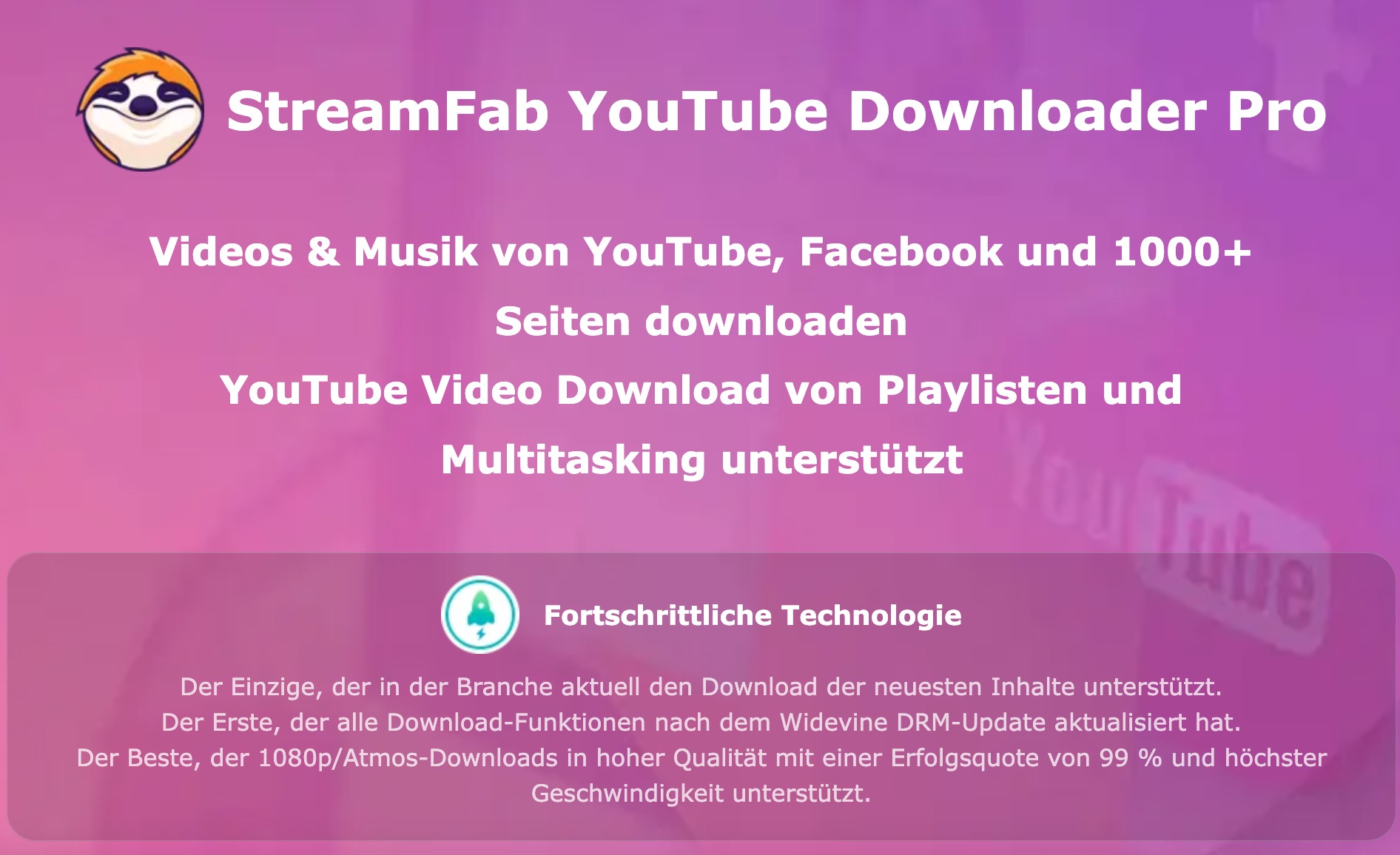 StreamFab YouTube Downloader: Die Top-Empfehlung für Video-Downloads