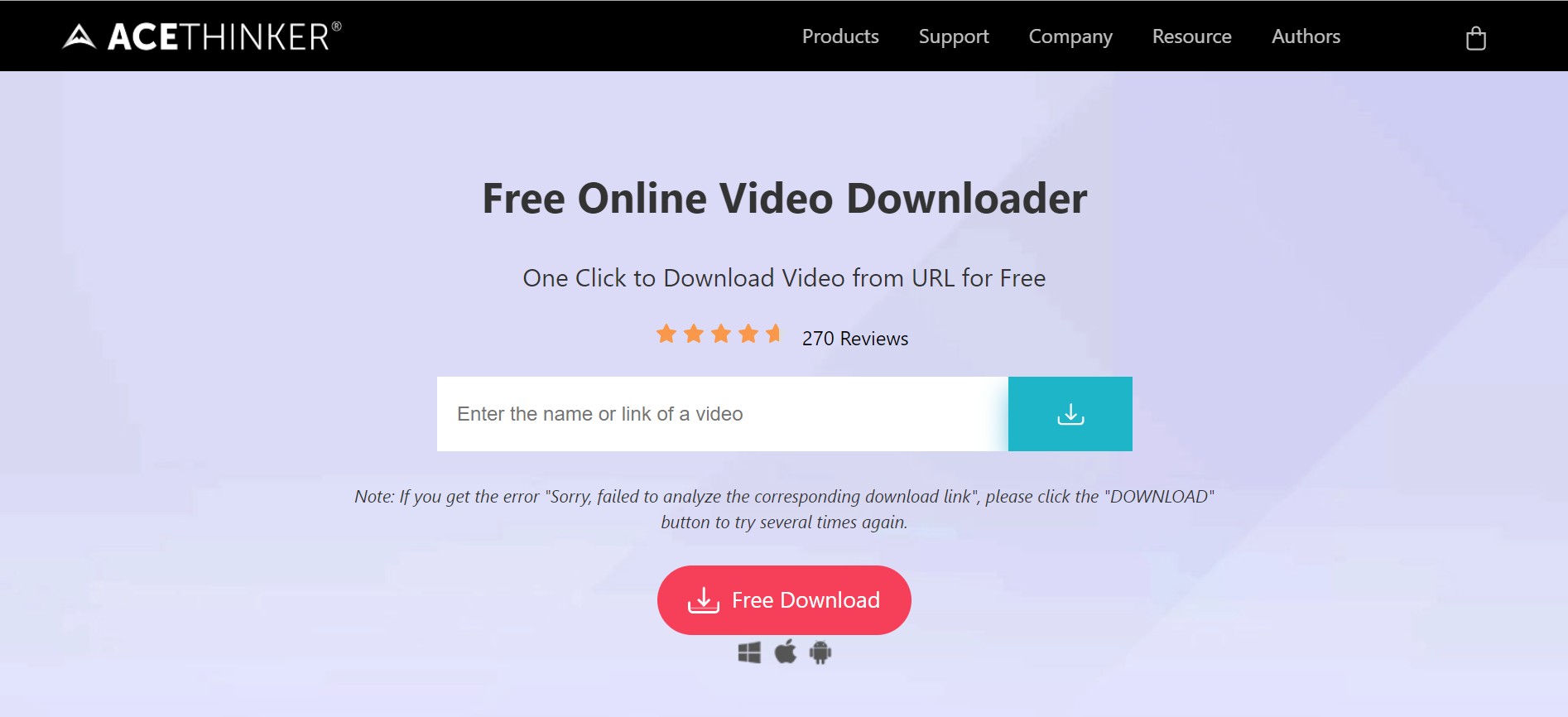 download any video online, any online video downloader, any video downloader online:3.3 AceThinker Video Downloader