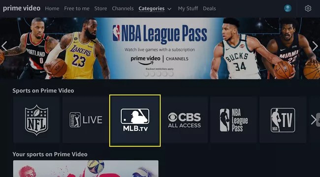 amazon prime auf tv:MLB TV auf Amazon Prime schauen