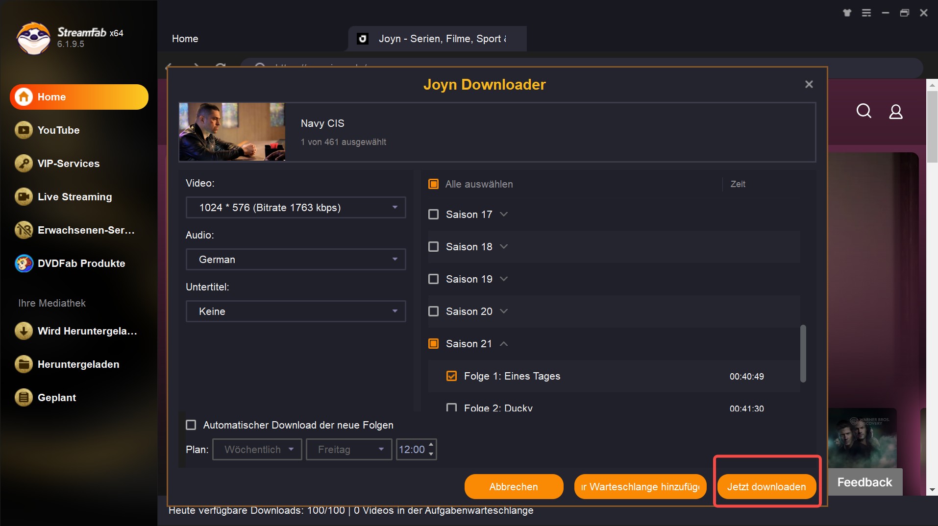 Joyn kostenlos downloaden - Mit Joyn Downloader-StreamFab Joyn Downloader