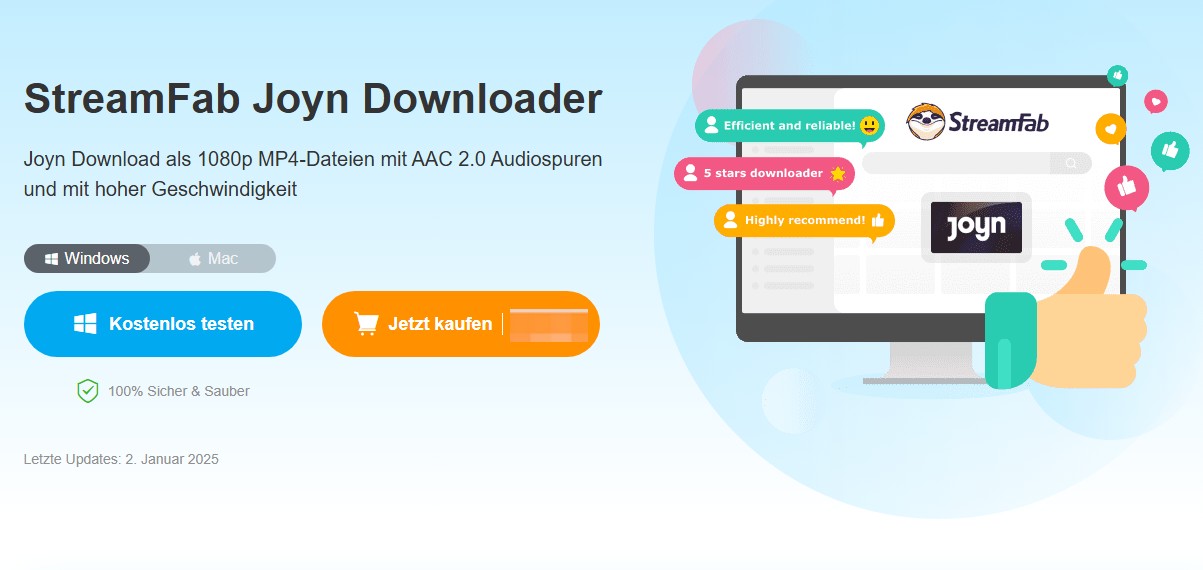 Joyn offline Schauen mit StreamFab Joyn Downloader