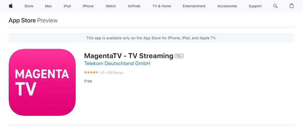 Laden Sie die MagentaTV App auf das Apple TV