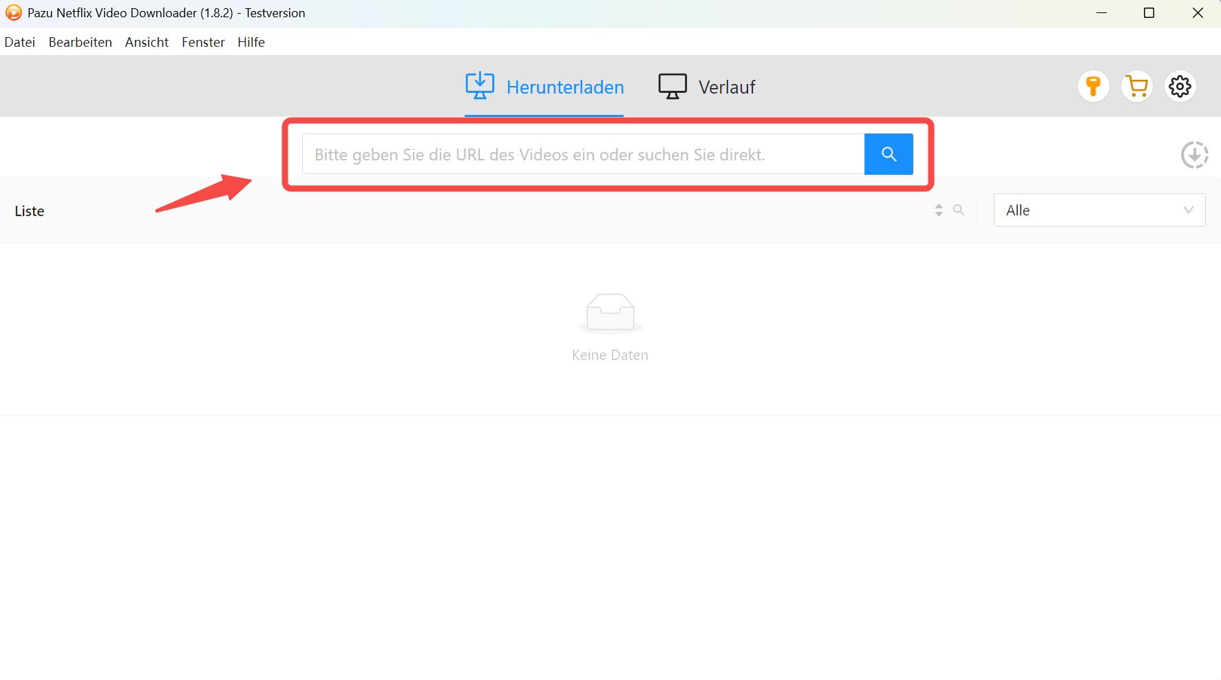 Eingebauter Netflix-Browser