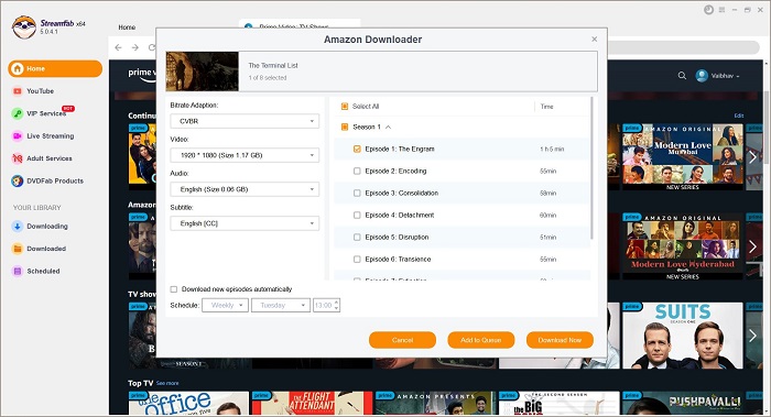 Amazon Prime Video Kanäle:Amazon Prime Kanäle Inhalte mit StreamFab Amazon Downloader herunterladen