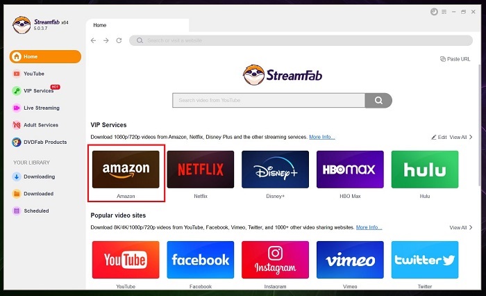 Amazon Prime Video Kanäle:Amazon Prime Kanäle Inhalte mit StreamFab Amazon Downloader herunterladen