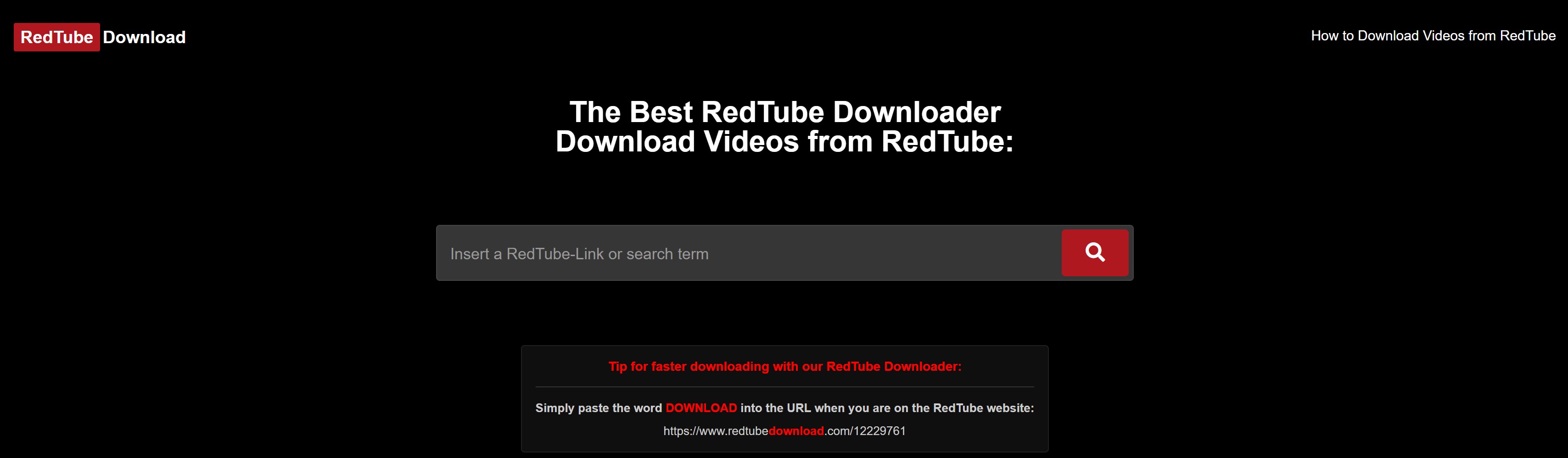 7 beste Online RedTube Downloader