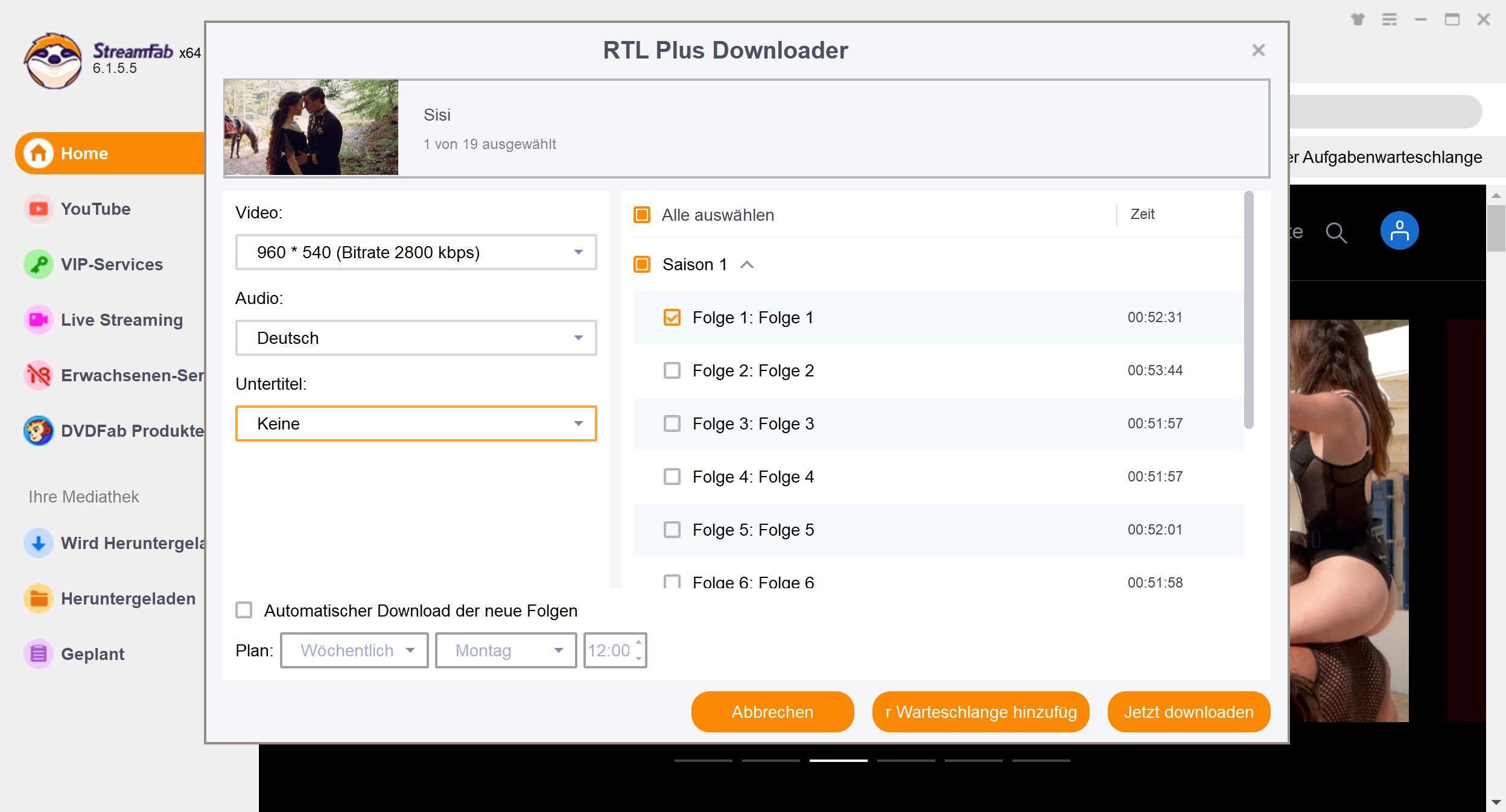 So nutzen Sie den StreamFab RTL Plus Downloader