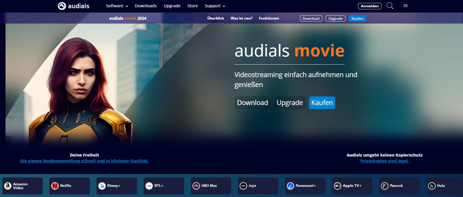 Audials Movie für RTL+ Offline-Ansehen