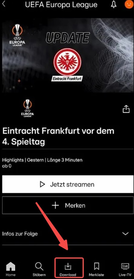 2. RTL Plus Filme herunterladen von RTL Plus App