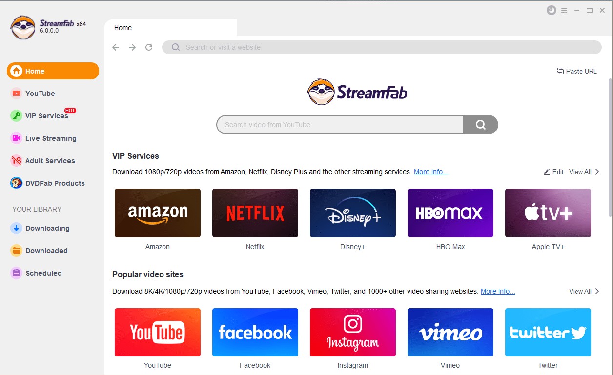 Schritte zum Video/Audio Stream Download statt Aufnehmen mit StreamFab