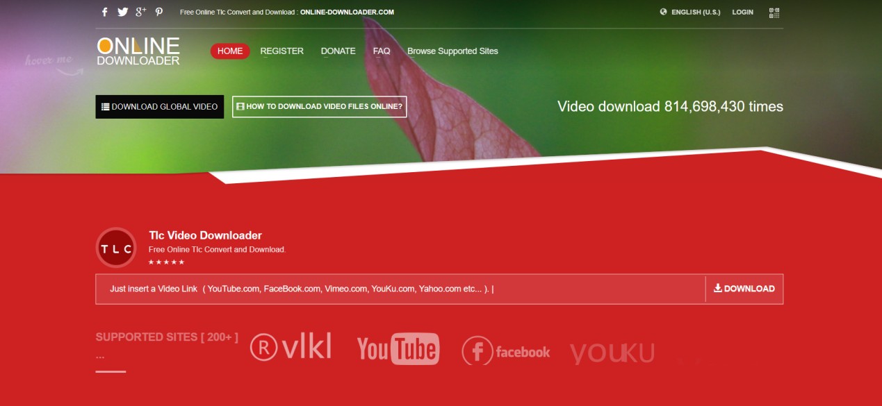 Online-Downloader.com: eine Webseite zum Downloaden von TLC Videos