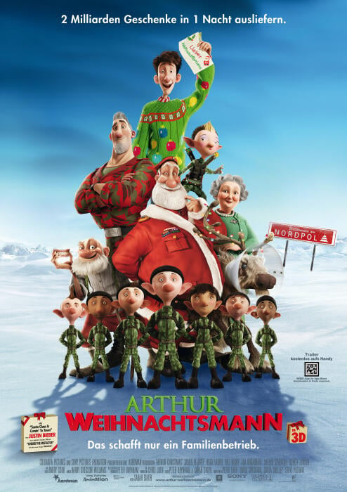 weihnachtsfilme netflix, beste weihnachtsfilme:​​​​​​​1.3 Arthur Weihnachtsmann (2011)