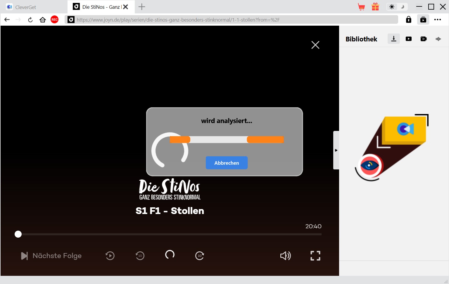 Download-Schritte zum Joyn Video Download mit dem CleverGet Joyn Downloader