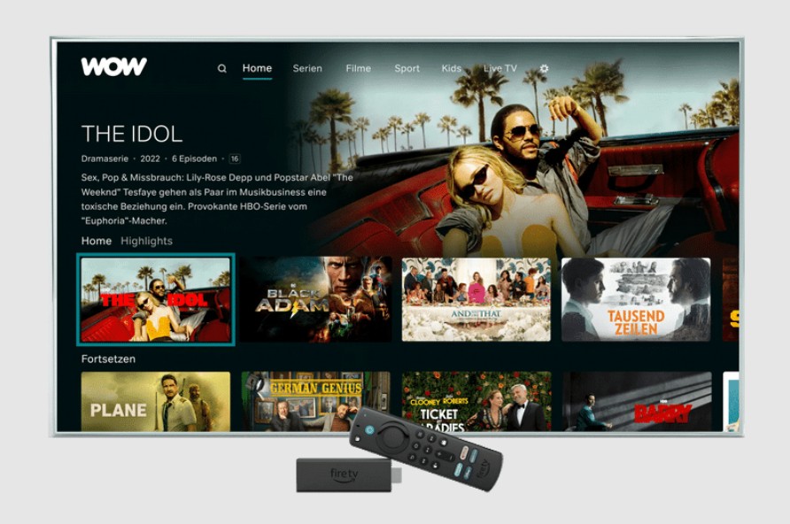 WOW TV downloaden auf Set-Top-Boxen und Streaming-Geräten