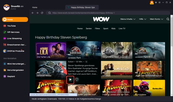 3. WOW TV Download ohne Einschränkungen —— StreamFab WOW Downloader💕