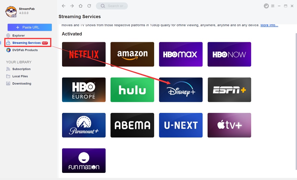 Download streaming video from Disney Plus