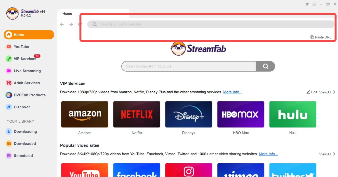 How to Download Deleted YouTube Videos Again: step 2 of streamfab
