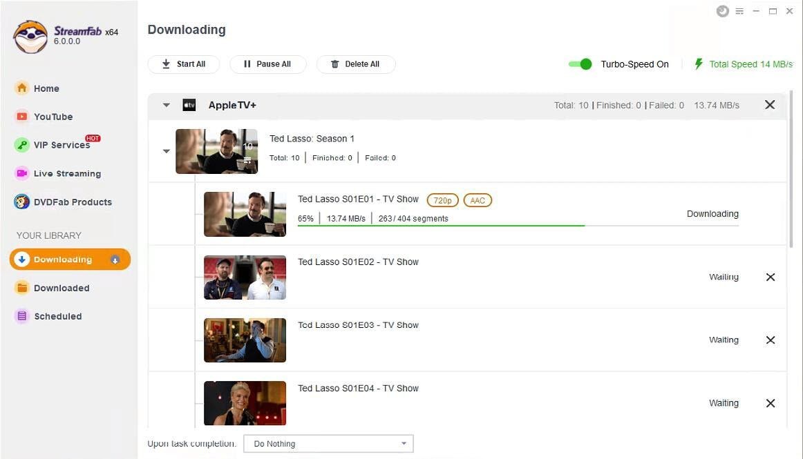 how to download shows from apple tv: step 3 of streamfab