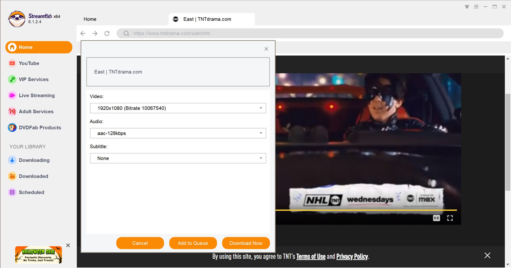 how to watch TNT for free by using the StreamFab Video Downloader 