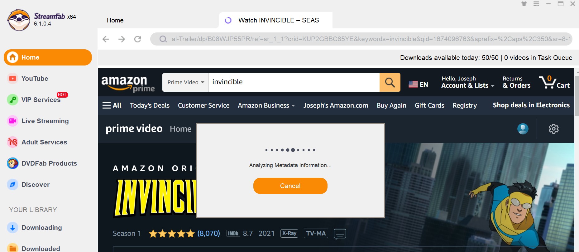 download invincible seasons with streamfab amazon downloader