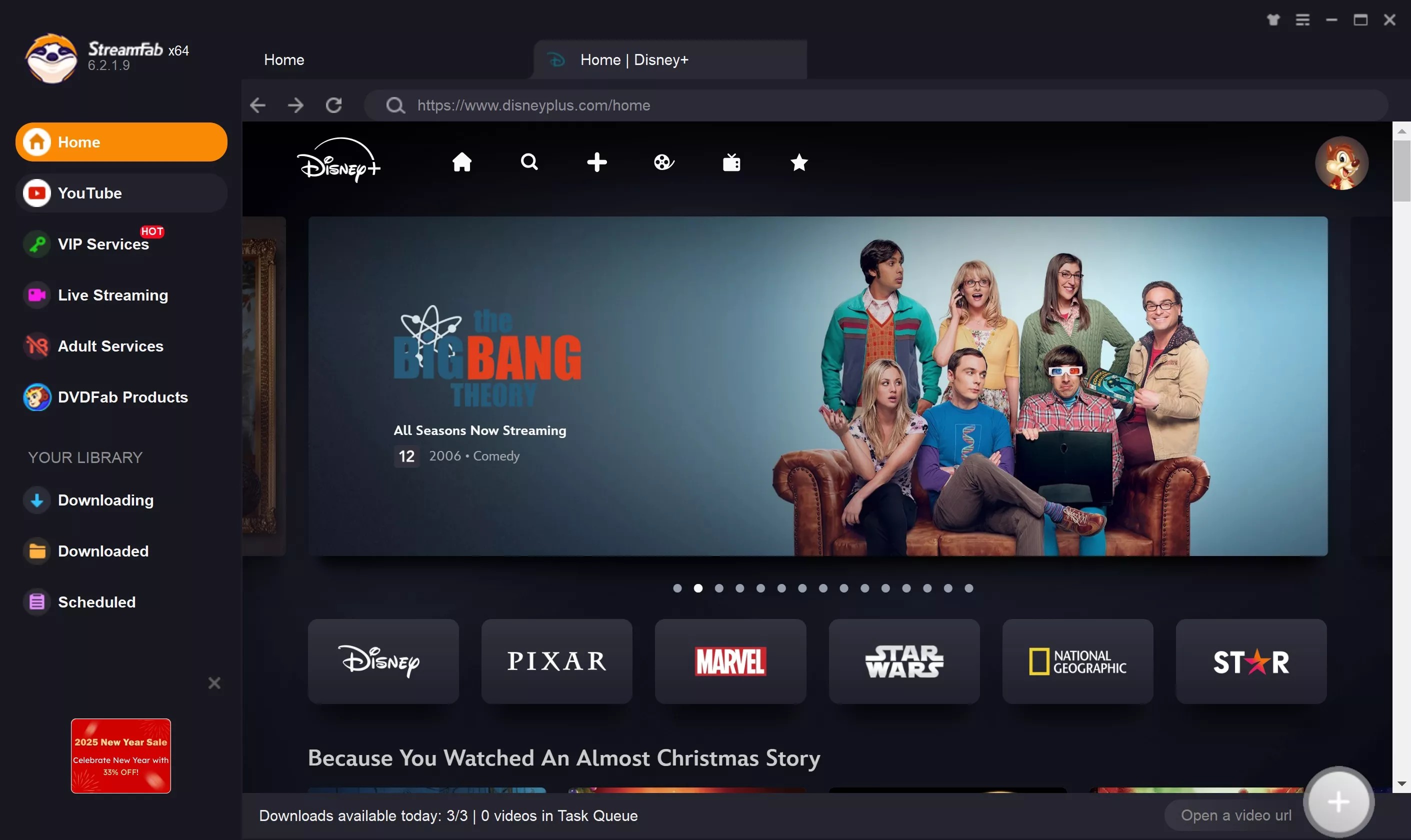 Étapes pour regarder Disney Plus hors ligne avec Streamfab