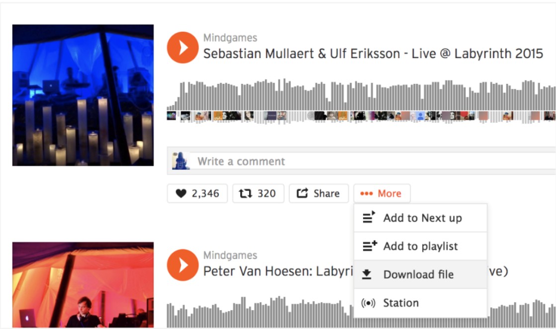 download songs on SoundCloud on Android
