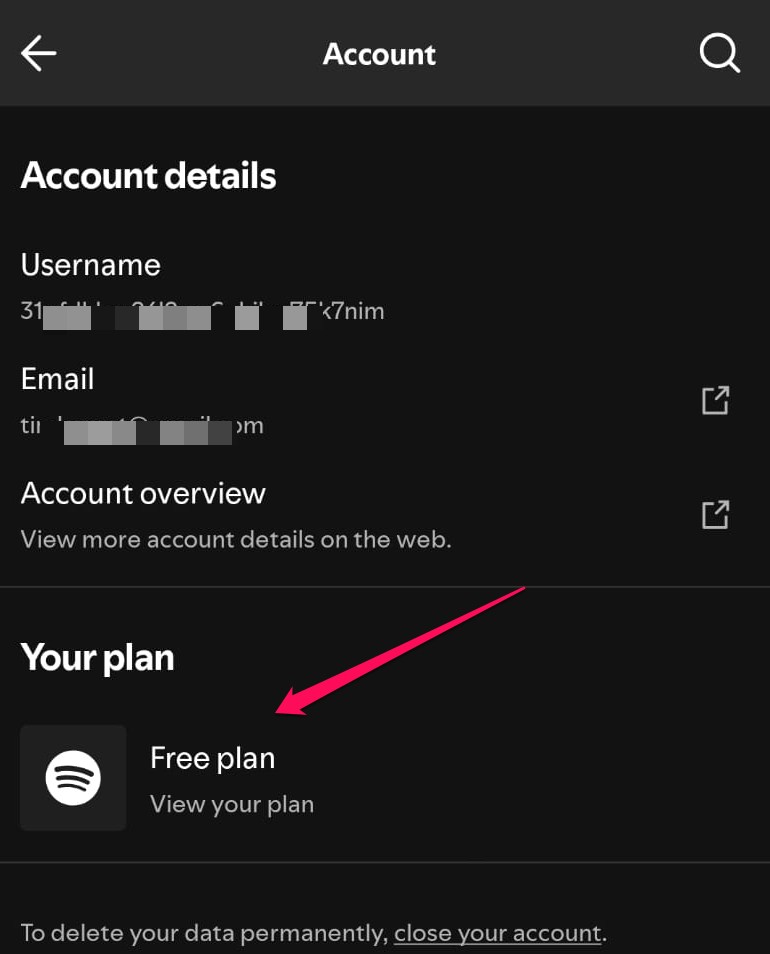 Verify your Spotify subscription