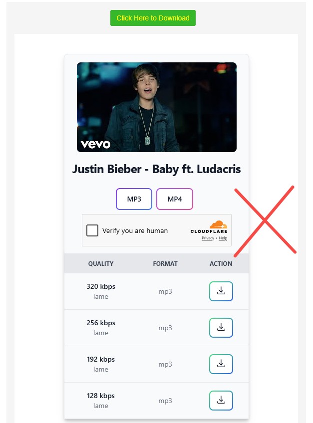 Fake Y2Mate Clones screenshot