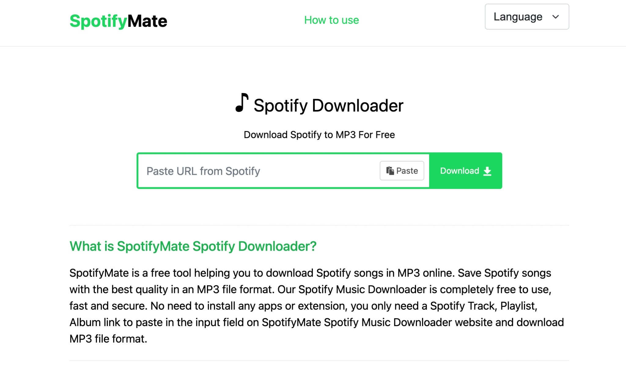 how to use Spotify on iPhone without premium using SpotifyMate.