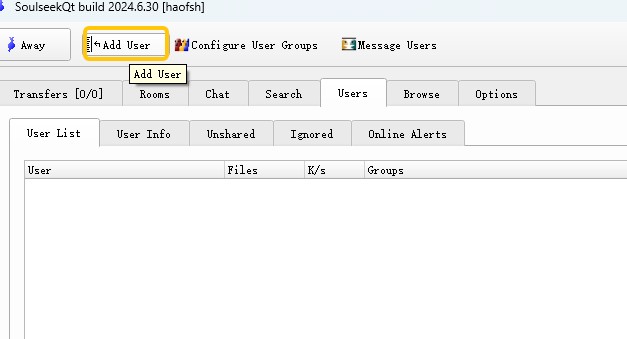 add username on soulseek