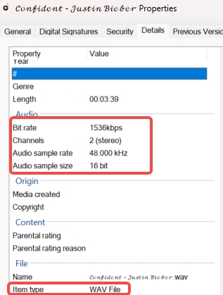 downloadcc wav meta info