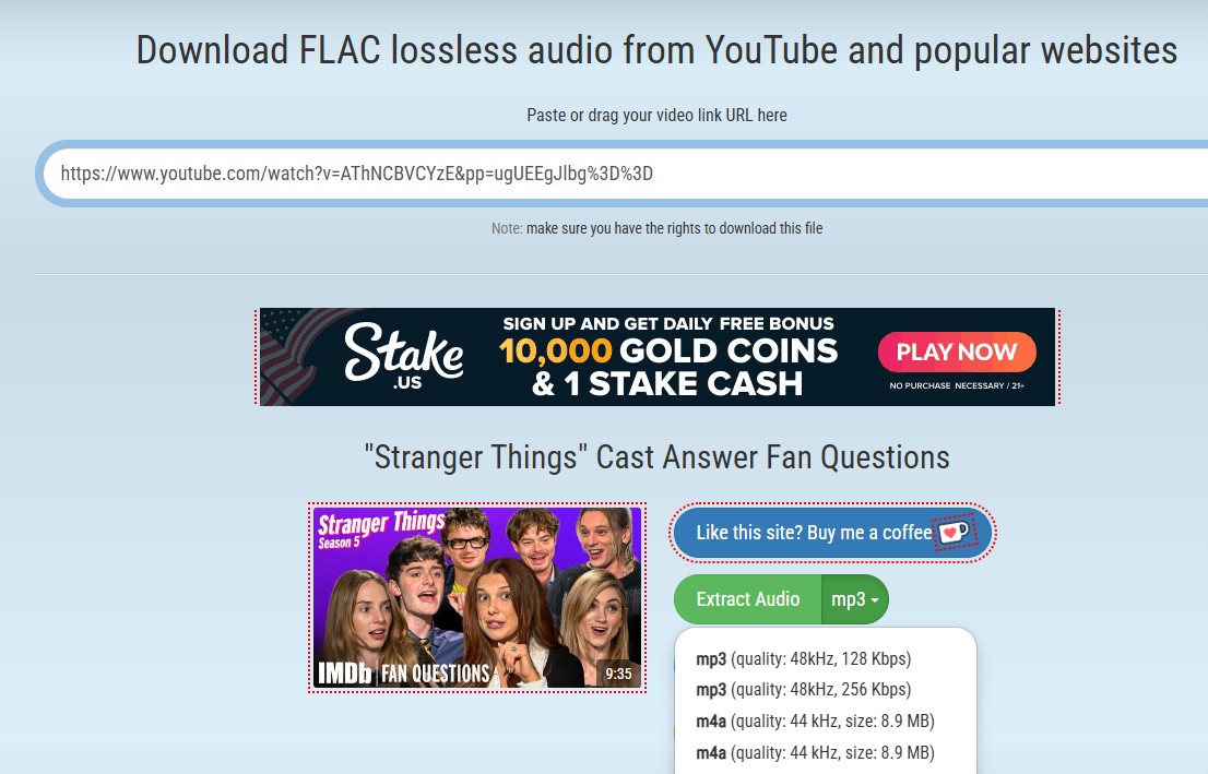 tuberipper convert youtube to flac