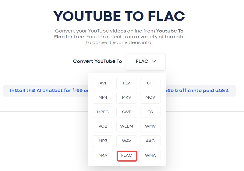 Motionbox convert youtube to flac