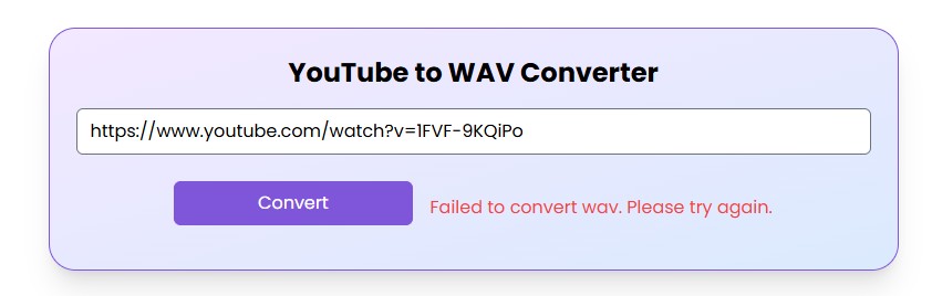 HireQuotient-youtube-to-wav-error-message