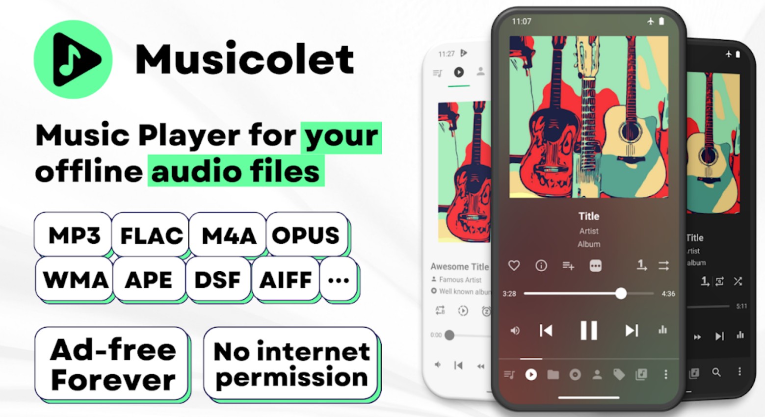Free MP3 Players for Android and ios: Musicolet Music Player