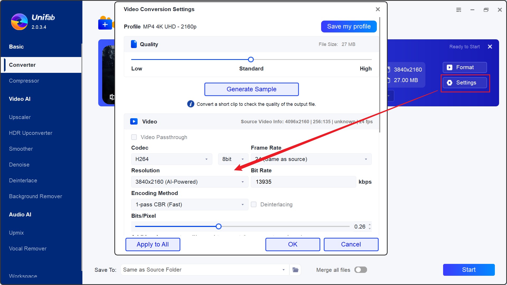 convert 8k videos to 4k