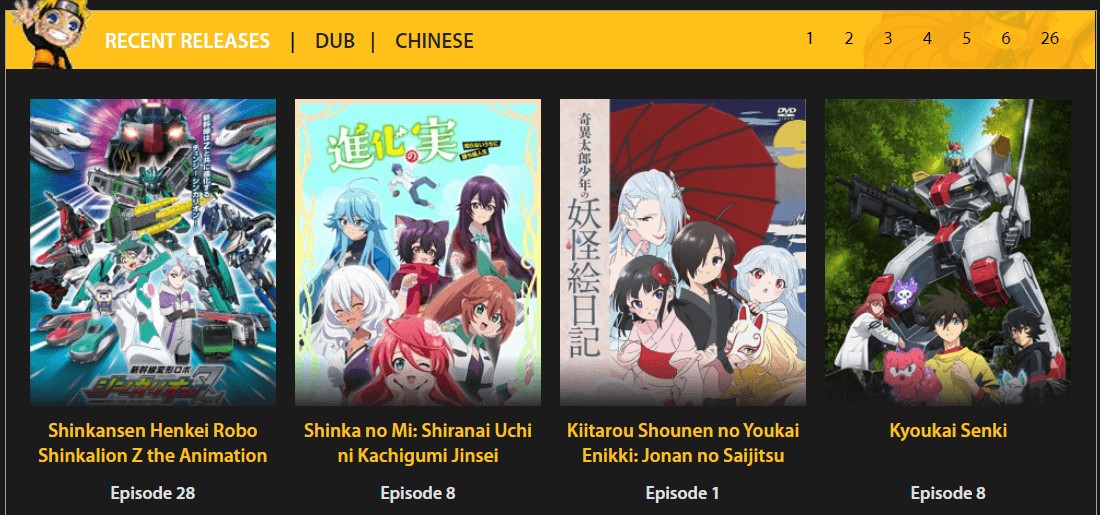 Sites Web de streaming d'anime : le meilleur logiciel pour télécharger à partir du site Web de streaming:3. Gogo Anime