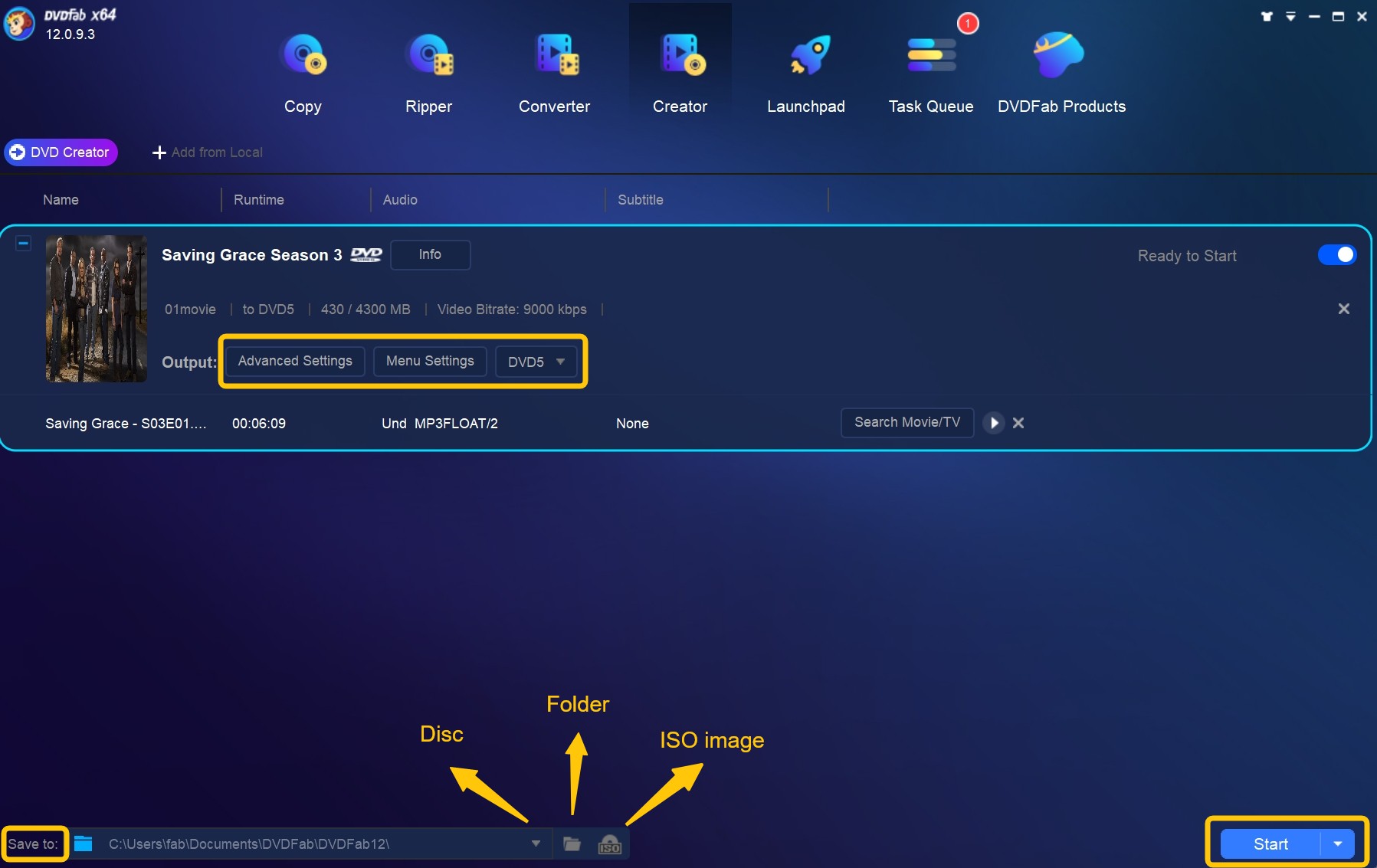 Burn ISO to USB:Burn ISO to USB with DVDFab DVD Creator 