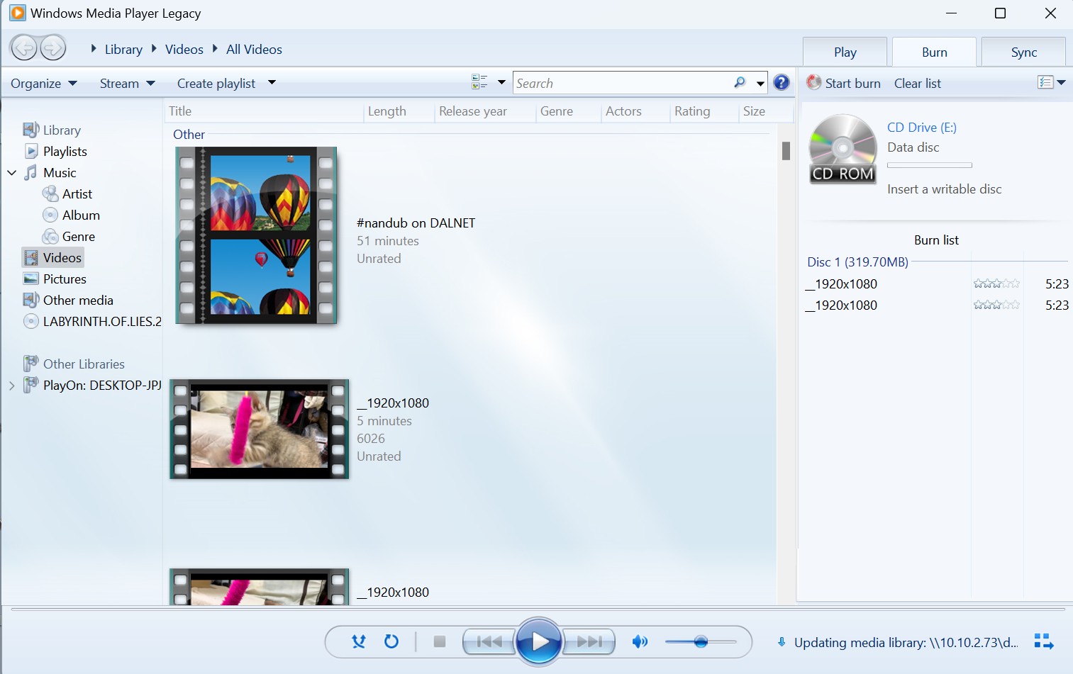 burn mp4 to dvd with windows media player