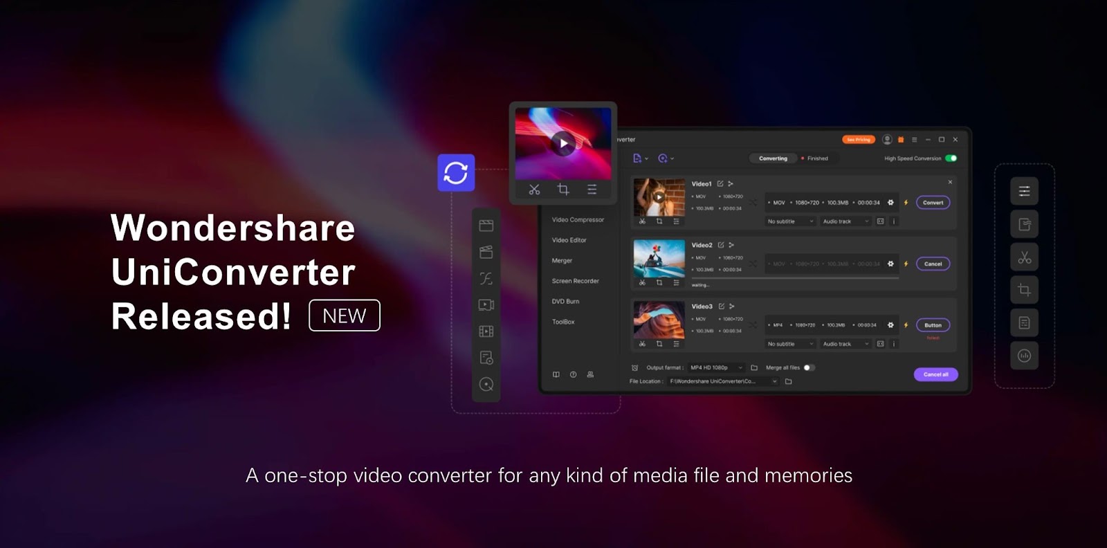 Wondershare mp4 to iso Converter