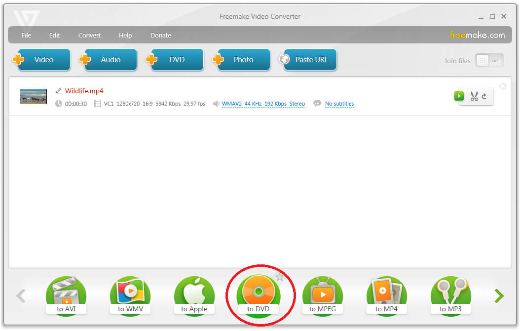 Comment convertir MP4 en ISO avec Freemake video converter