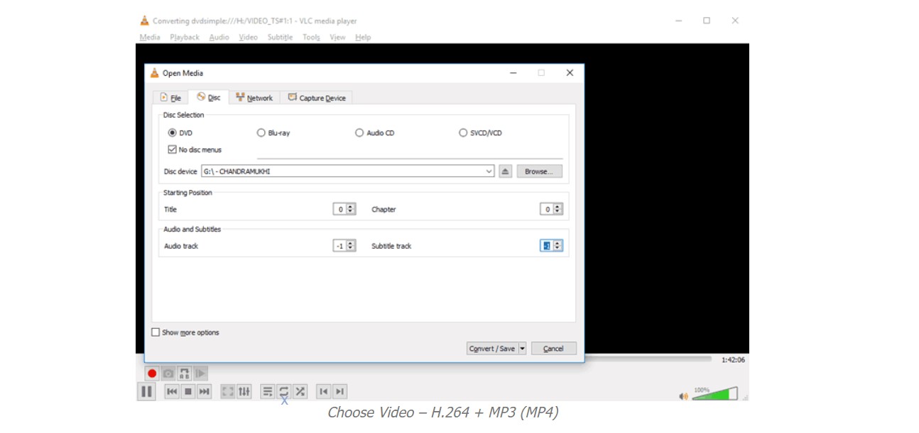 how to convert video_ts to mp4 by vlc media player