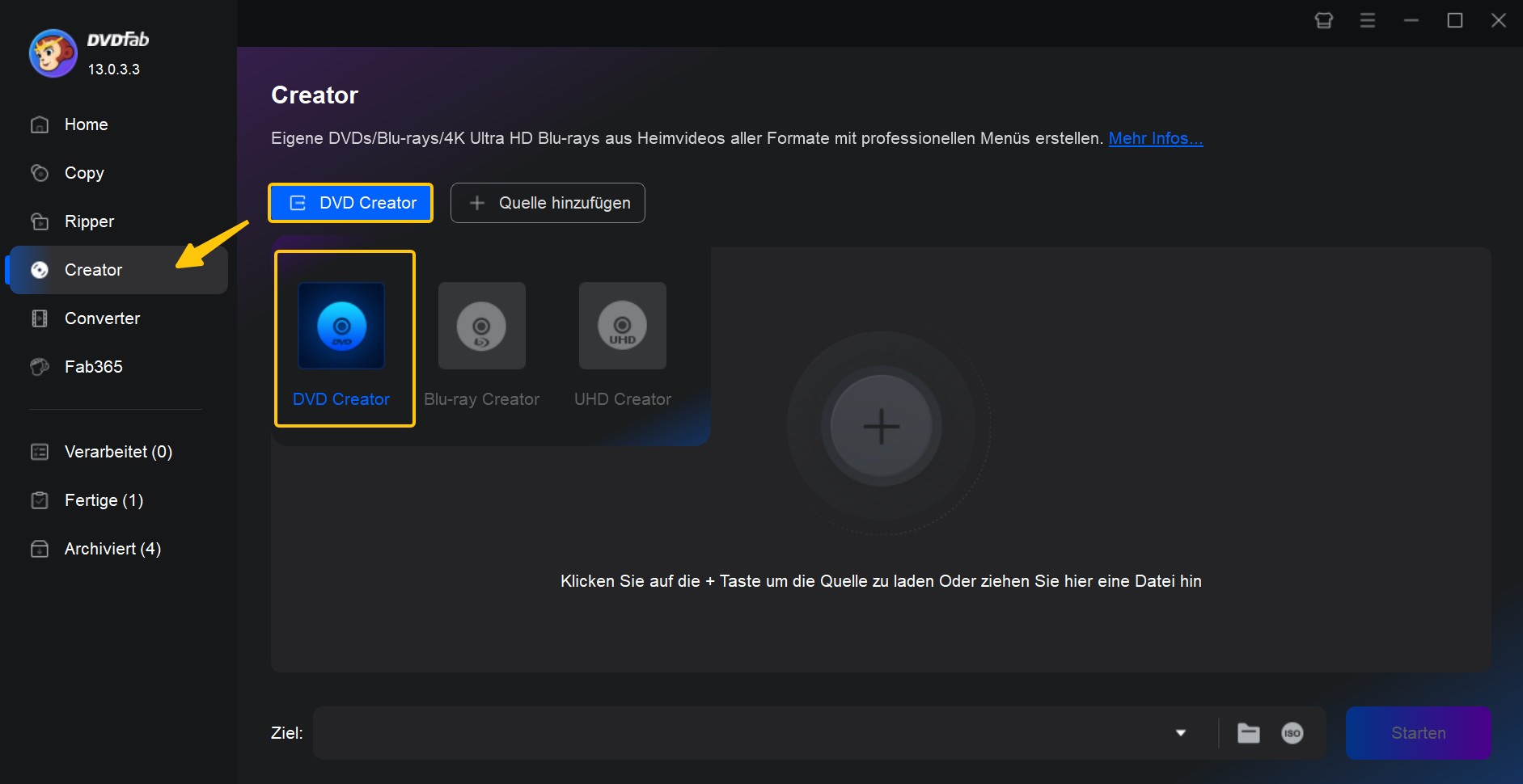iso to usb:ISO to USB brennen mit DVDFab DVD Creator – Windows 10 ISO USB