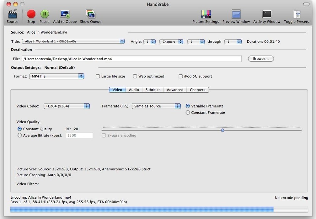 Kostenloser DVD-Ripper für Mac: HandBrake