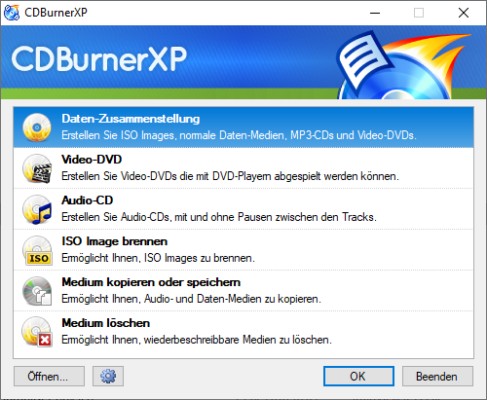 CDBurnerXP ISO-Maker